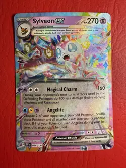Pokemon Sylveon EX TCG Double Rare Holo Card 86/191 Surging Sparks - Image 1