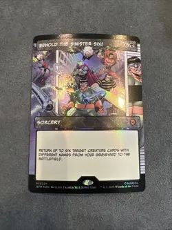 Behold the Sinister Six! Borderless Foil- #0221- Marvel’s Spider-Man MTG NM/M - Image 1