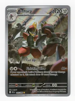 Pokemon TCG Bisharp Card 143/086 SV Black Bolt IR NM Condition - Image 1