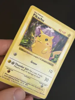 Pokemon Pikachu Base Set (Shadowless) 58/102 1999 Red Cheeks Regular HP - Image 3
