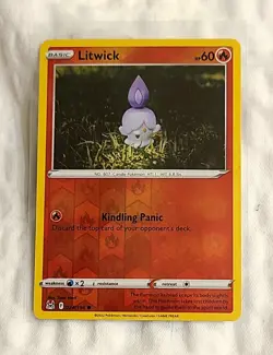Litwick #24/196 Pokemon TCG Lost Origin-Common Reverse Holo-Mint Fresh From Pack - Image 1