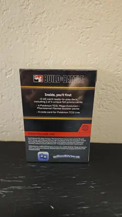 POKEMON MEGA EVOLUTION PHANTASMAL FLAMES BUILD & BATTLE BOX SEALED FREE SHIPPING - Image 2