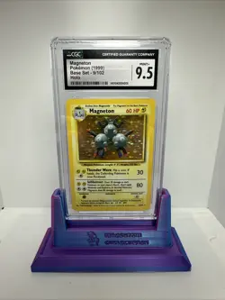 Pokemon Base Set Magneton 9/102 Holo Rare 1999 Unlimited WOTC CGC 9.5 - Image 1