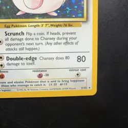 Pokemon Vintage Holo Chansey Base Set - Image 4