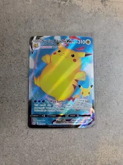 Surfing Pikachu Vmax - 009/025 Celebrations 25th FULL ART Pokemon - Image 1