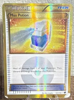 Pokemon TCG Max Potion Secret Rare 121/116 - Image 1