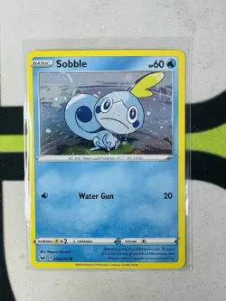 Pokemon - Sobble - 54/202 (Cosmos Holo) #054/202 - Blister Exclusives Holo Swirl - Image 1