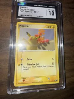 Pikachu Pokemon TCG 2005 Pop Series 16/17 CGC 10 Gem Mint - Image 5