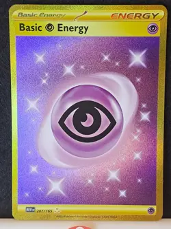 Pokemon TCG Psychic Energy 207/165 Scarlet & Violet 151 Gold Hyper Rare NM - Image 2