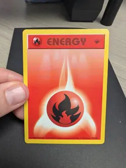 Pokemon - Fire Energy 98/102 - 1st Edition Shadowless Base Set NM #98 - Image 1