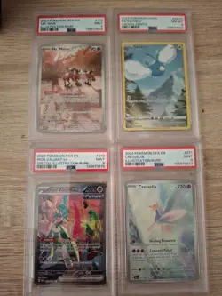 pokemon PSA slab lot Mr Mime, Swablu, Cresselia, Iron Valient - Image 1