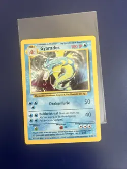 Near Mint Pokemon Gyarados Base Set 6/102 WOTC Holo Rare One Owner Kept In Case - Image 1