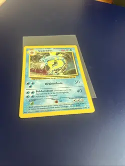 Near Mint Pokemon Gyarados Base Set 6/102 WOTC Holo Rare One Owner Kept In Case - Image 4
