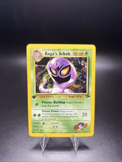 Pokemon TCG WOTC Gym Challenge Kogas Arbok 25/132 Regular Rare Unlimited NM! - Image 1