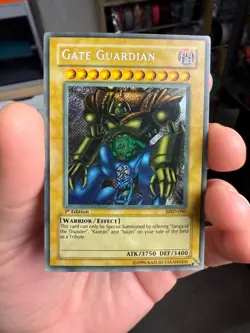 Yu-Gi-Oh! Gate Guardian MRD-000 Secret Rare 1st Edition NA Light Fade - Image 1