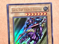 yugioh Gaia The Fierce Knight LOB-006 Asian English 1st Ed Ultra Rare Near Mint - Image 3