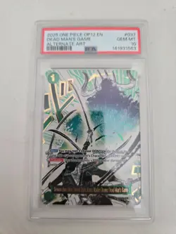 Demon Aura Nine Sword Style Asura Blades Drawn Dead Man's Game OP12-037 PSA 10 - Image 1