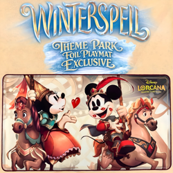 🔥 Disney Lorcana Parks Exclusive ICONIC Mickey & Minnie FOIL PLAYMAT SEALED! 🔥 - Image 1