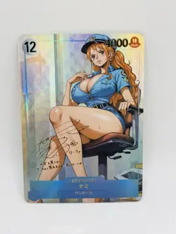 One Piece Goddess Nami Beauty #3 DIY Doujin Kawaii Art Holo Card - Image 1