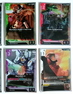 Gundam Tcg Weekly Play Tournament Pack 2 Full Set Of 8, Foil Participation Cards - Image 3