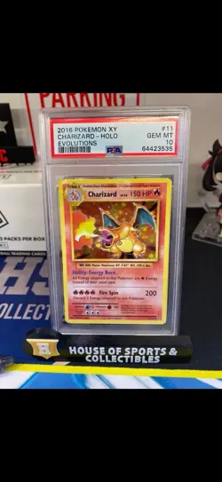 2016 Pokemon Card TCG Evolutions XY Charizard Holo 11/108 PSA 10 Gem Mint - Image 1