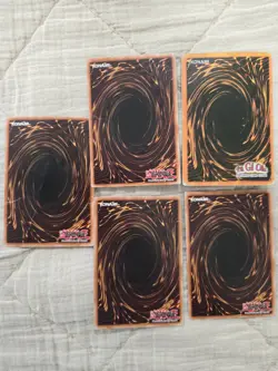 Vintage Yu-Gi-Oh! TCG 5 Card Lot 1st Edition English - Image 2