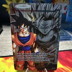 Bandai Dragon Ball Super Card Game Goku Energy Marker E03-02 Foil NM - Image 1