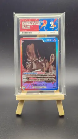 One Piece TCG Portgas.D.Ace OP13-002 Alt Art Leader Card - ACE 9 - Image 1