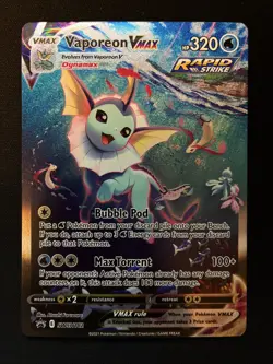 Vaporeon VMAX SWSH182 SWSH: Sword & Shield Promo Cards Holo - Image 1
