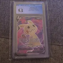 Pokemon Mimikyu V CGC 9.5 Battle Styles 148/163 2021 Regular Basic Card - Image 1