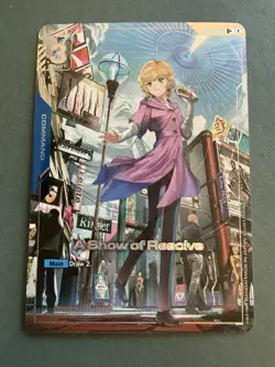 Gundam card Game A Show of Resolve U+ Newtype Rising GD01-100 parallel - Image 1