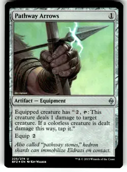 FOIL MTG Pathway Arrows Battle for Zendikar Regular - Image 1