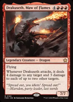 Drakuseth, Maw of Flames (0193) - NM - Foundations - MTG - Image 1