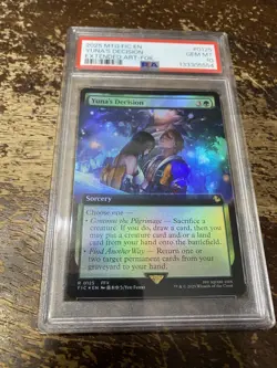 2025 Magic The Gathering Final Fantasy Commander #0125 Yuna's Decision PSA 10 - Image 1