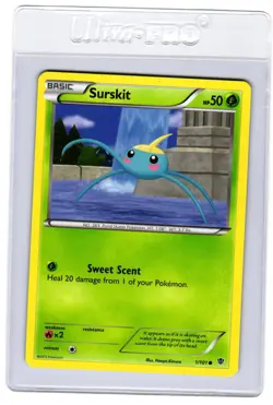 Pokemon Plasma Blast Surskit #1/101 Common Lightly played - Image 1