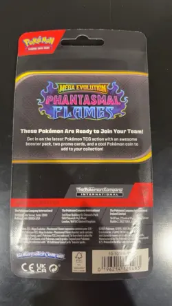 Pokemon TCG Mega Evolution Phantasmal Flames Booster Pack Skwovet Greedent Coin - Image 3