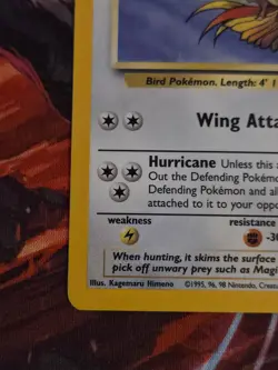 1999 Pokemon TCG Pidgeot Jungle 8/64 Holo Unlimited Holo Rare - Image 3
