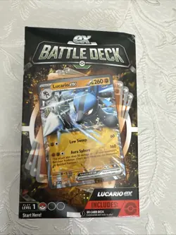 Pokemon TCG V Battle Deck Ampharos and Lucario (POK85228) 820650852282 - Image 1