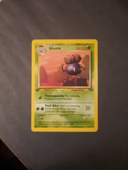 Pokemon Card Gloom 37/64 Jungle Set First Edition - Image 3