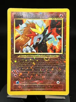 Pokemon TCG Entei 34/54 WoTC Promo DMG - Image 1