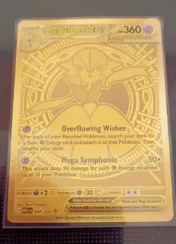 Mega Gardevoir EX Mega Hyper Rare Full Art Holo 360 HP Me01 187/132 Pokemon TCG - Image 2