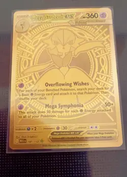 Mega Gardevoir EX Mega Hyper Rare Full Art Holo 360 HP Me01 187/132 Pokemon TCG - Image 3