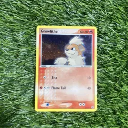 Growlithe 64/112 EX FireRed & LeafGreen 2004 Pokemon TCG LP Hollow - Image 1