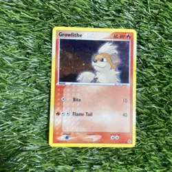 Growlithe 64/112 EX FireRed & LeafGreen 2004 Pokemon TCG LP Hollow - Image 3