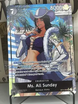 OP14-084 Ms. All Sunday Alternate Art English One Piece The Azure Sea’s Seven - Image 1