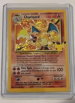 NM/M Charizard Pokemon Celebrations Classic 25th Anniversary 2021 #004 Holo Card - Image 1