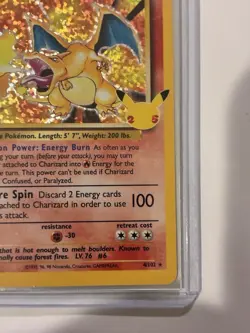 NM/M Charizard Pokemon Celebrations Classic 25th Anniversary 2021 #004 Holo Card - Image 5