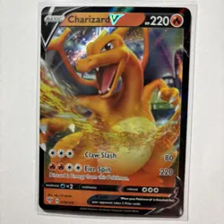 Pokemon TCG Charizard v Darkness Ablaze Holo Ultra Rare Card 019/189 - Image 1