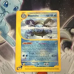 NM Blastoise 37/165 Reg. Non-Holo Expedition Set Pokemon Card - Image 1