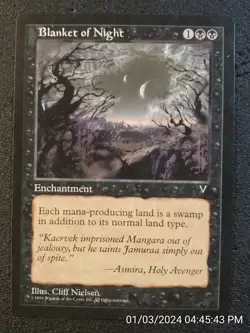 Blanket of Night Visions NO PLAY MINT Uncommon MAGIC THE GATHERING CARD(DS3D1B8) - Image 1